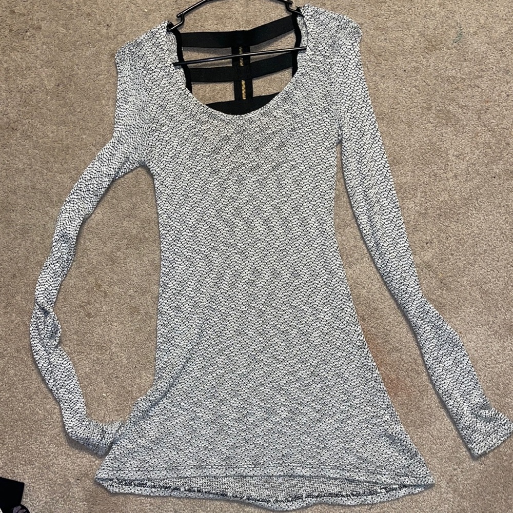 Charlotte Russe sweater dress back strappy detail